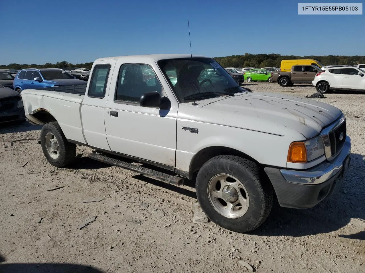 2005 Ford Ranger Super Cab VIN: 1FTYR15E55PB05103 Lot: 76238344