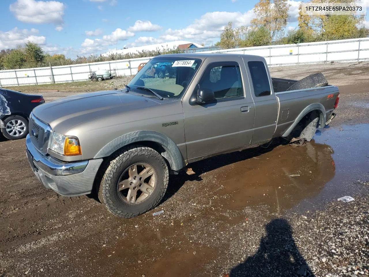 2005 Ford Ranger Super Cab VIN: 1FTZR45E65PA20373 Lot: 76778854