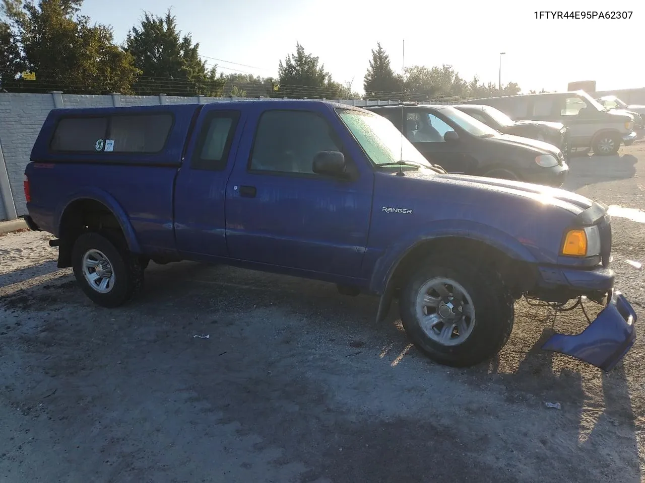 2005 Ford Ranger Super Cab VIN: 1FTYR44E95PA62307 Lot: 76826024