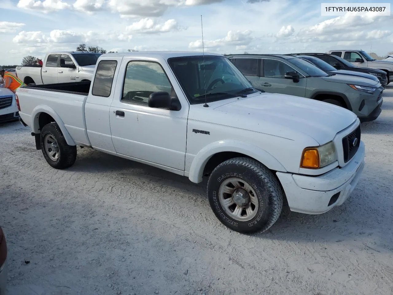 2005 Ford Ranger Super Cab VIN: 1FTYR14U65PA43087 Lot: 77243464