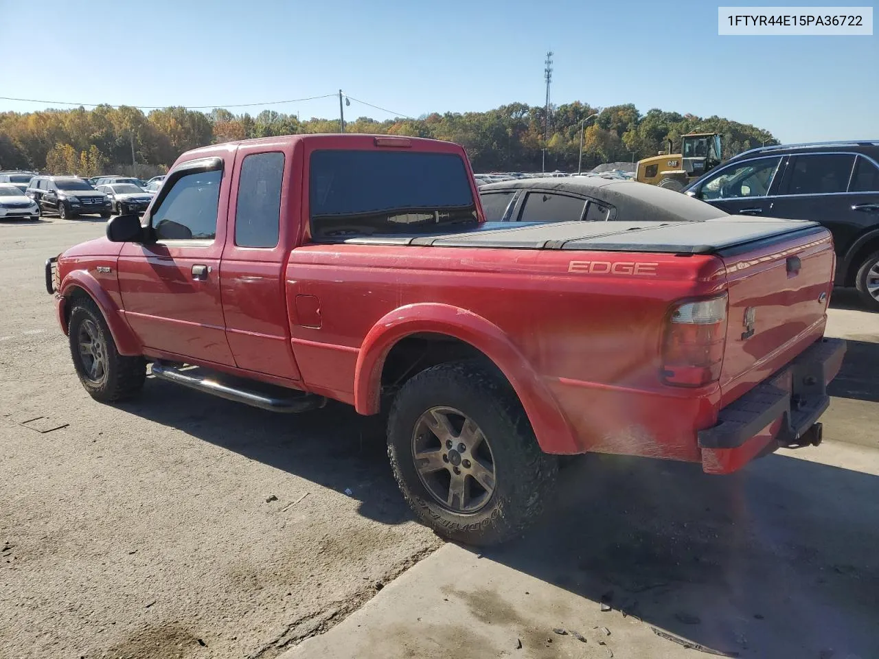 2005 Ford Ranger Super Cab VIN: 1FTYR44E15PA36722 Lot: 77630994