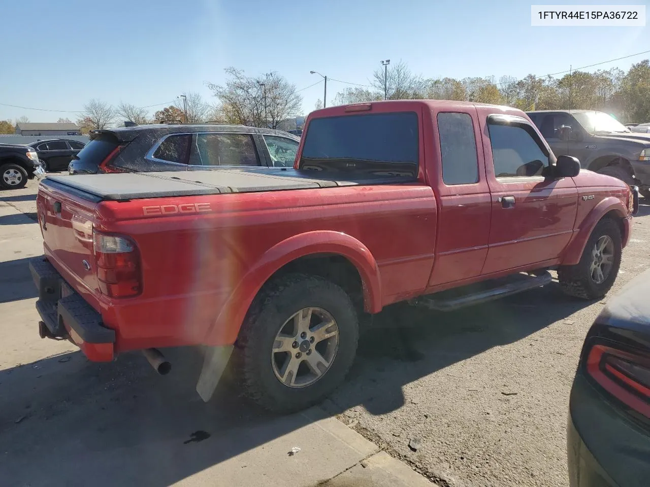 2005 Ford Ranger Super Cab VIN: 1FTYR44E15PA36722 Lot: 77630994