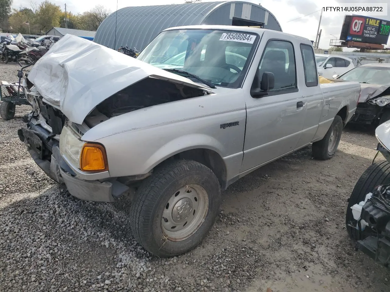 2005 Ford Ranger Super Cab VIN: 1FTYR14U05PA88722 Lot: 78508084