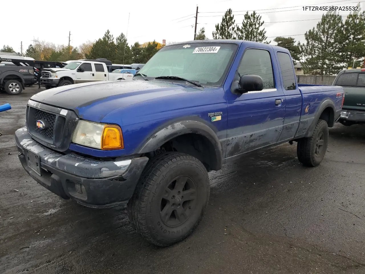 2005 Ford Ranger Super Cab VIN: 1FTZR45E35PA25532 Lot: 78622304