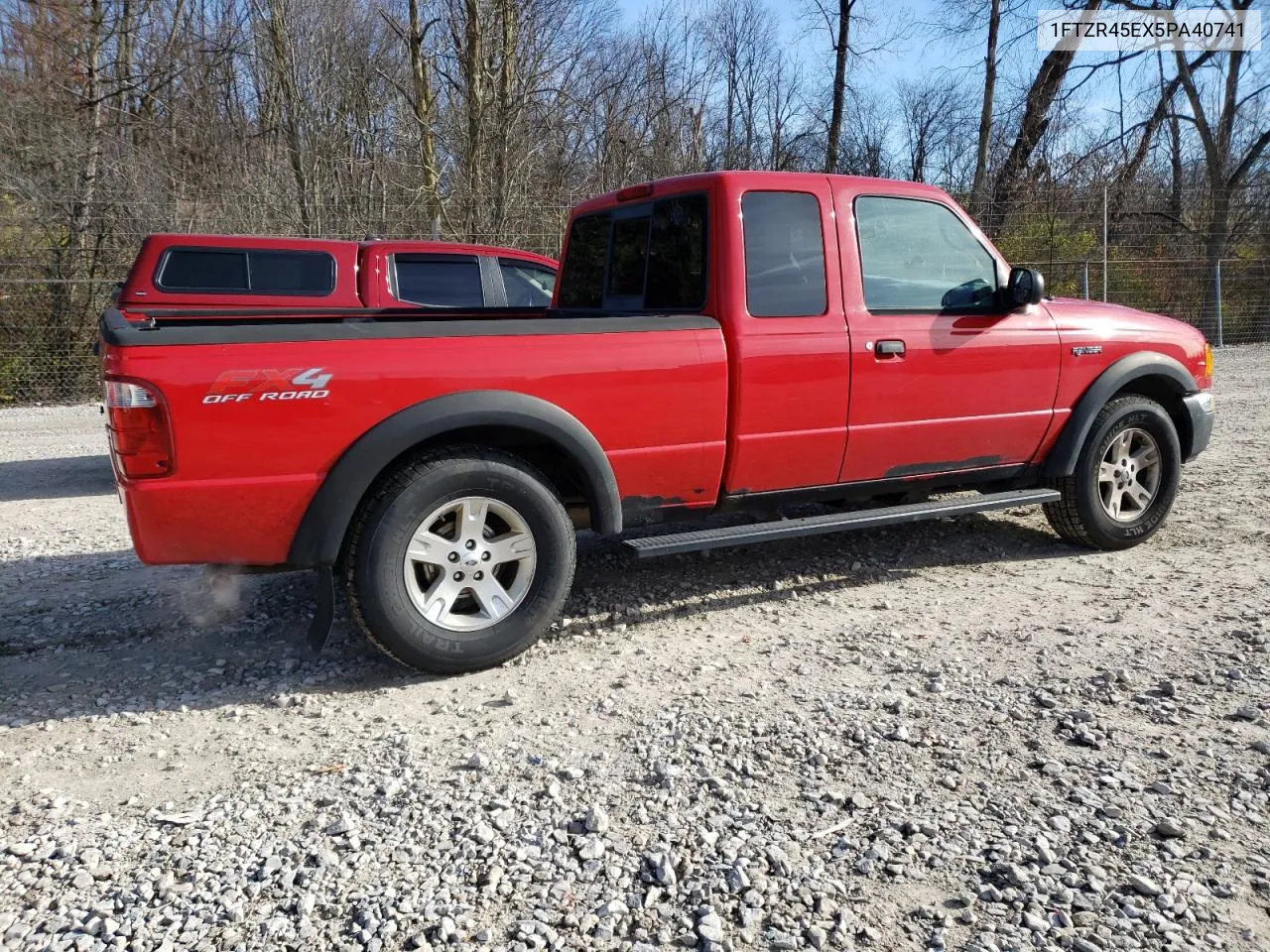 2005 Ford Ranger Super Cab VIN: 1FTZR45EX5PA40741 Lot: 80519234