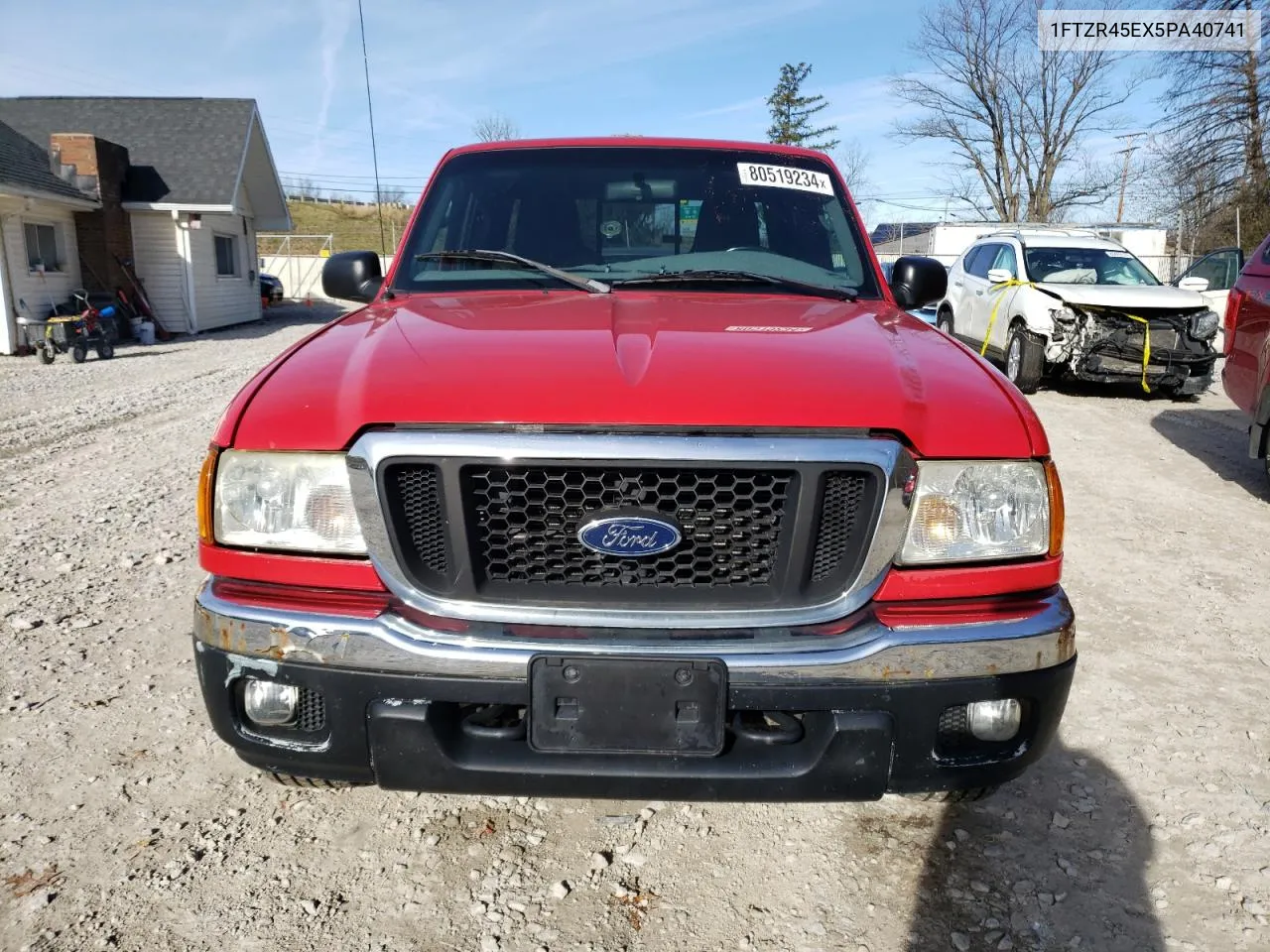 2005 Ford Ranger Super Cab VIN: 1FTZR45EX5PA40741 Lot: 80519234