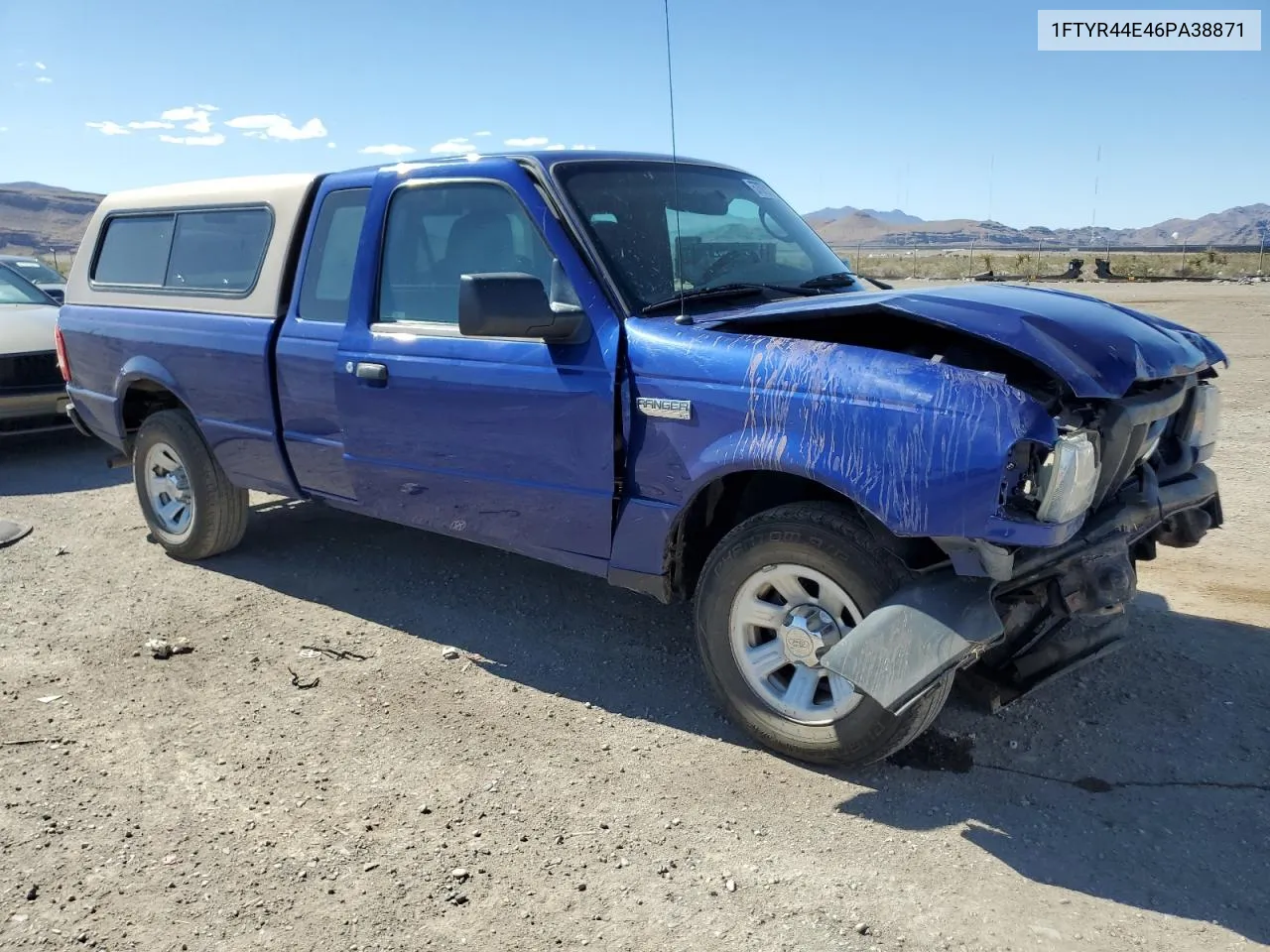 2006 Ford Ranger Super Cab VIN: 1FTYR44E46PA38871 Lot: 57675114