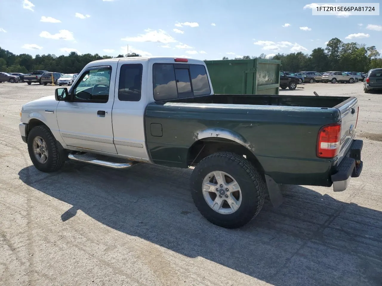 1FTZR15E66PA81724 2006 Ford Ranger Super Cab