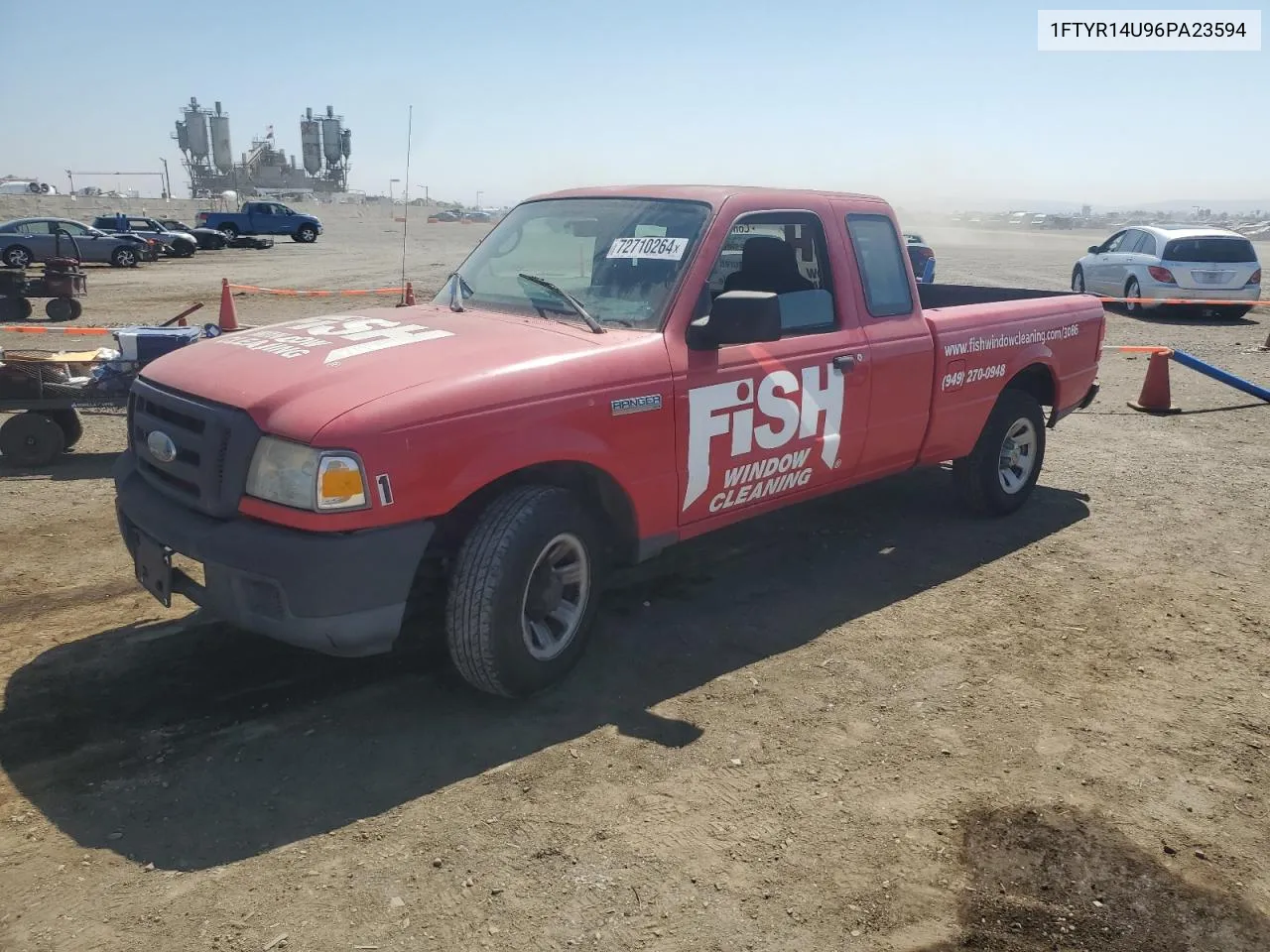 2006 Ford Ranger Super Cab VIN: 1FTYR14U96PA23594 Lot: 72710264