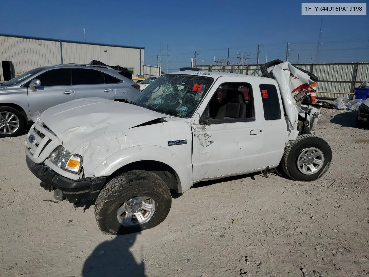 2006 Ford Ranger Super Cab VIN: 1FTYR44U16PA19198 Lot: 74370534