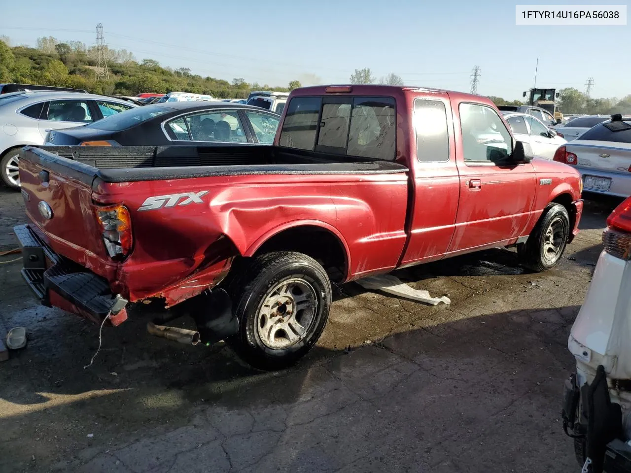 2006 Ford Ranger Super Cab VIN: 1FTYR14U16PA56038 Lot: 74538254