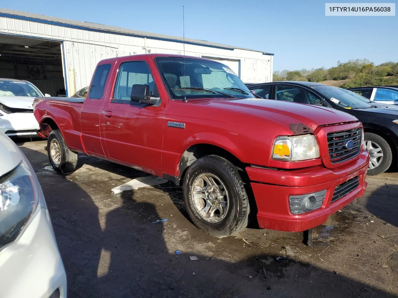 2006 Ford Ranger Super Cab VIN: 1FTYR14U16PA56038 Lot: 74538254