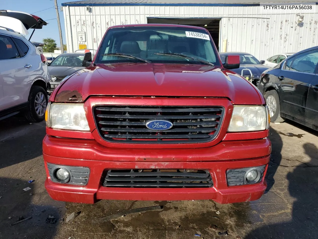 2006 Ford Ranger Super Cab VIN: 1FTYR14U16PA56038 Lot: 74538254