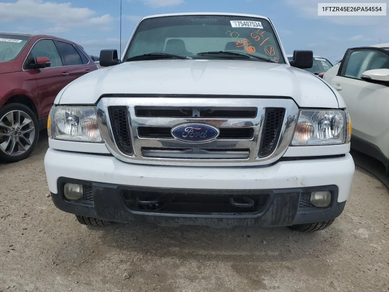 2006 Ford Ranger Super Cab VIN: 1FTZR45E26PA54554 Lot: 75407534