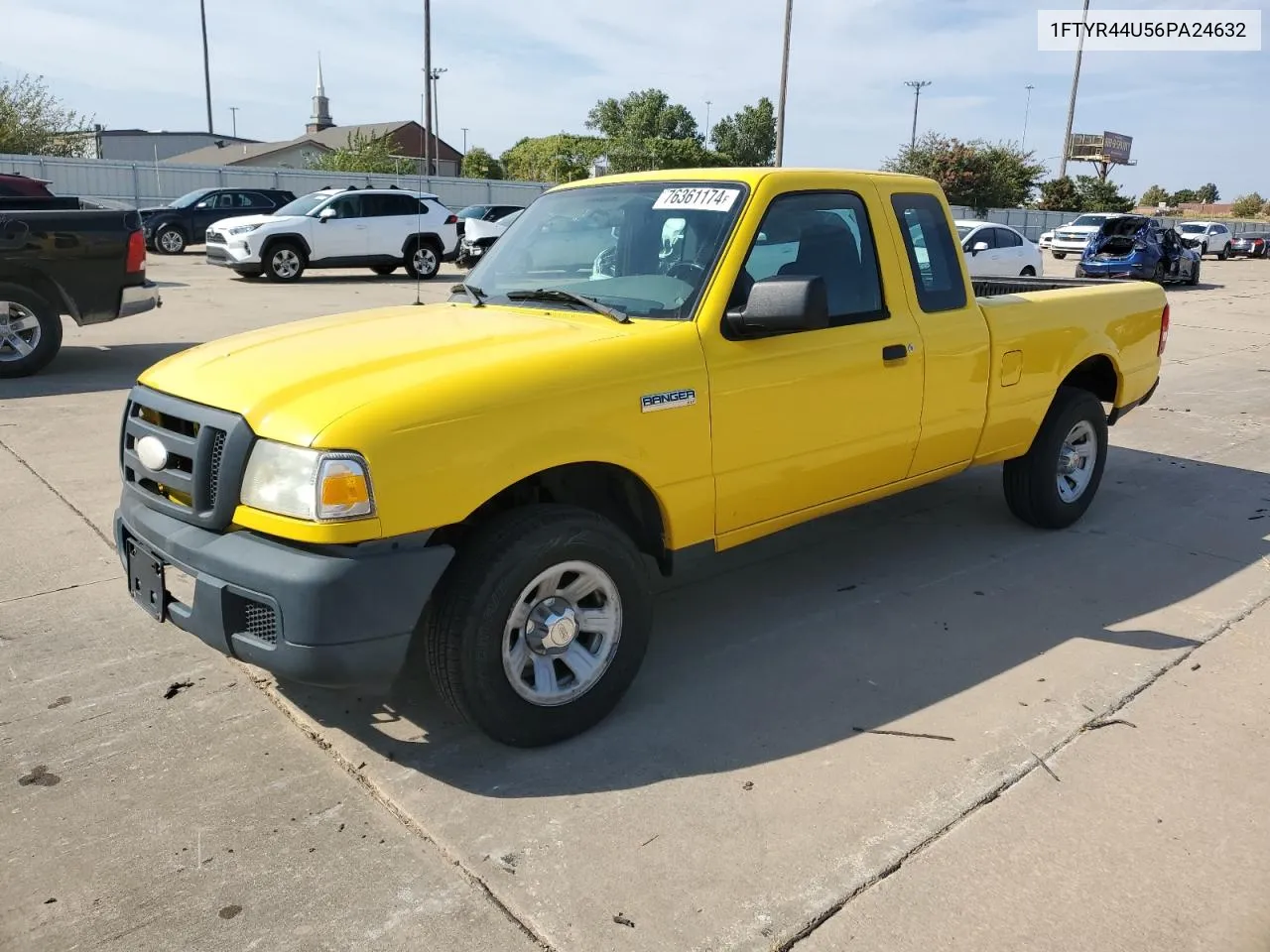 2006 Ford Ranger Super Cab VIN: 1FTYR44U56PA24632 Lot: 76361174