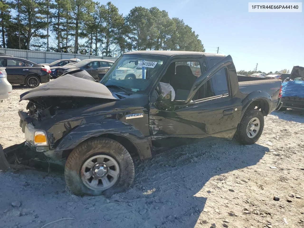 2006 Ford Ranger Super Cab VIN: 1FTYR44E66PA44140 Lot: 76419504