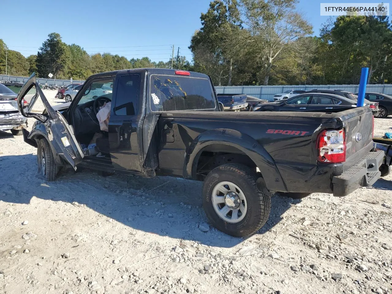 2006 Ford Ranger Super Cab VIN: 1FTYR44E66PA44140 Lot: 76419504