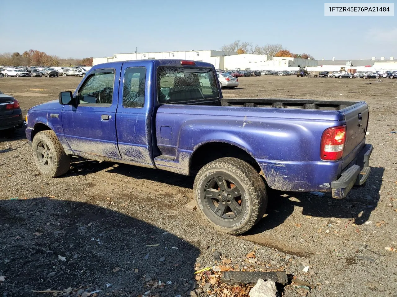 2006 Ford Ranger Super Cab VIN: 1FTZR45E76PA21484 Lot: 78227694