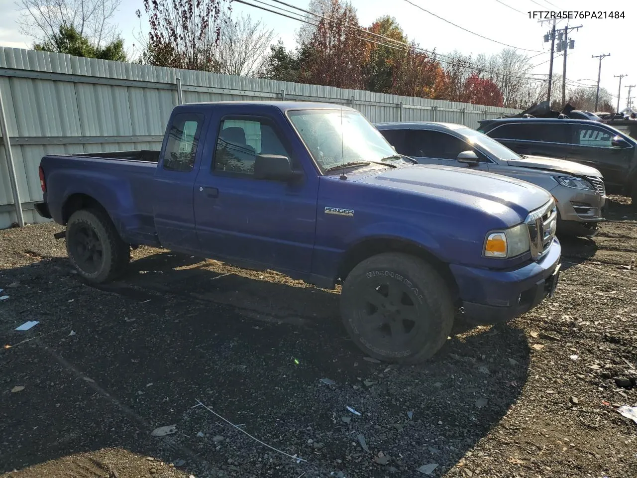 2006 Ford Ranger Super Cab VIN: 1FTZR45E76PA21484 Lot: 78227694