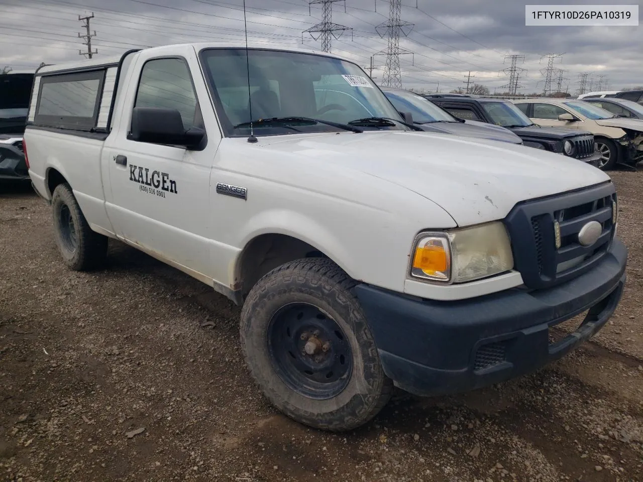 2006 Ford Ranger VIN: 1FTYR10D26PA10319 Lot: 78678204