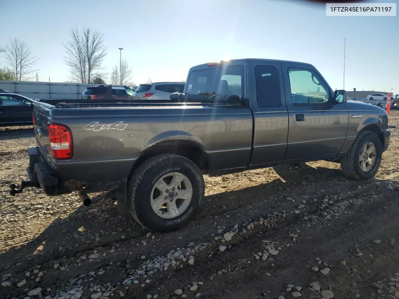 2006 Ford Ranger Super Cab VIN: 1FTZR45E16PA71197 Lot: 79056154