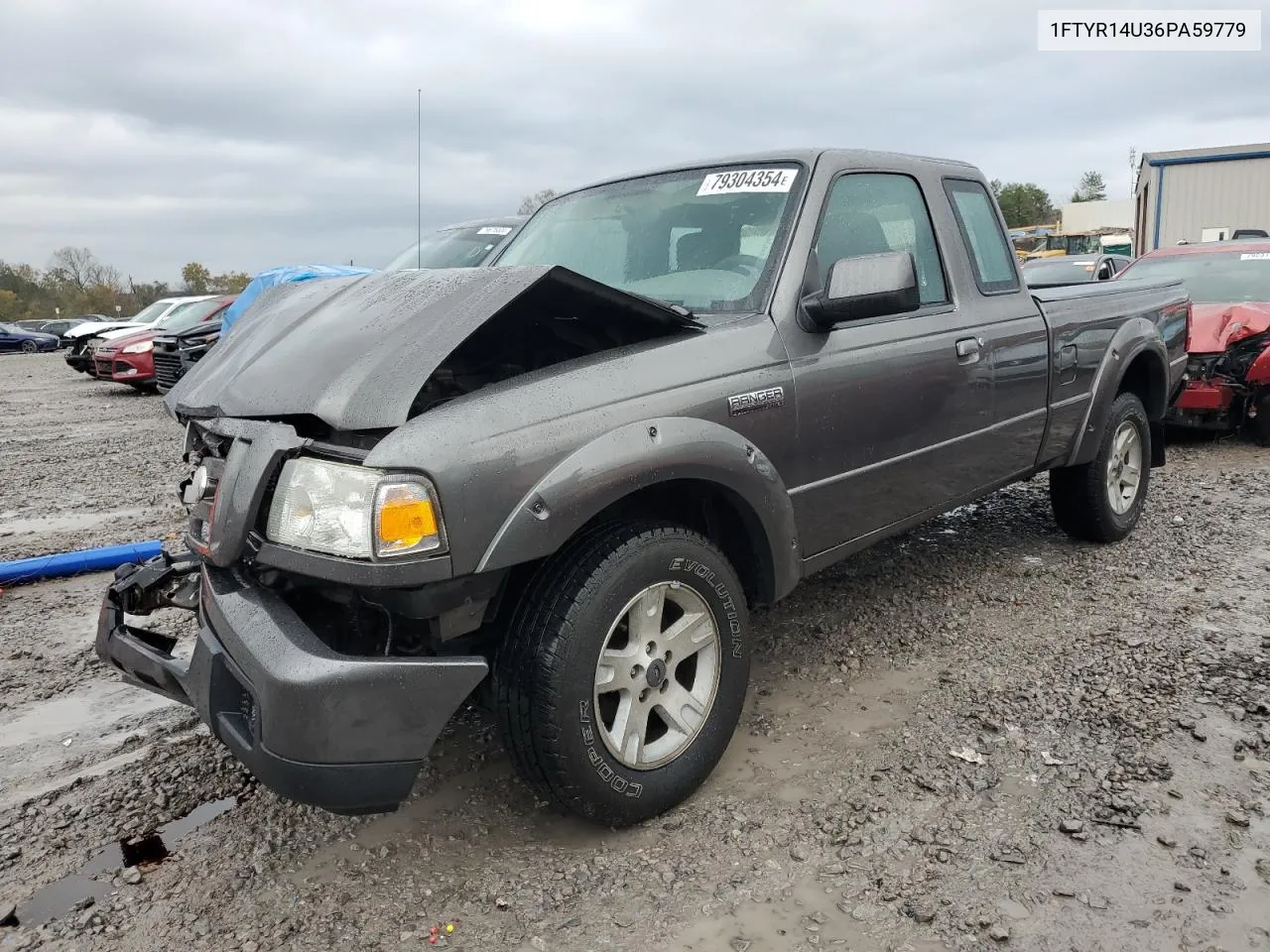 2006 Ford Ranger Super Cab VIN: 1FTYR14U36PA59779 Lot: 79304354