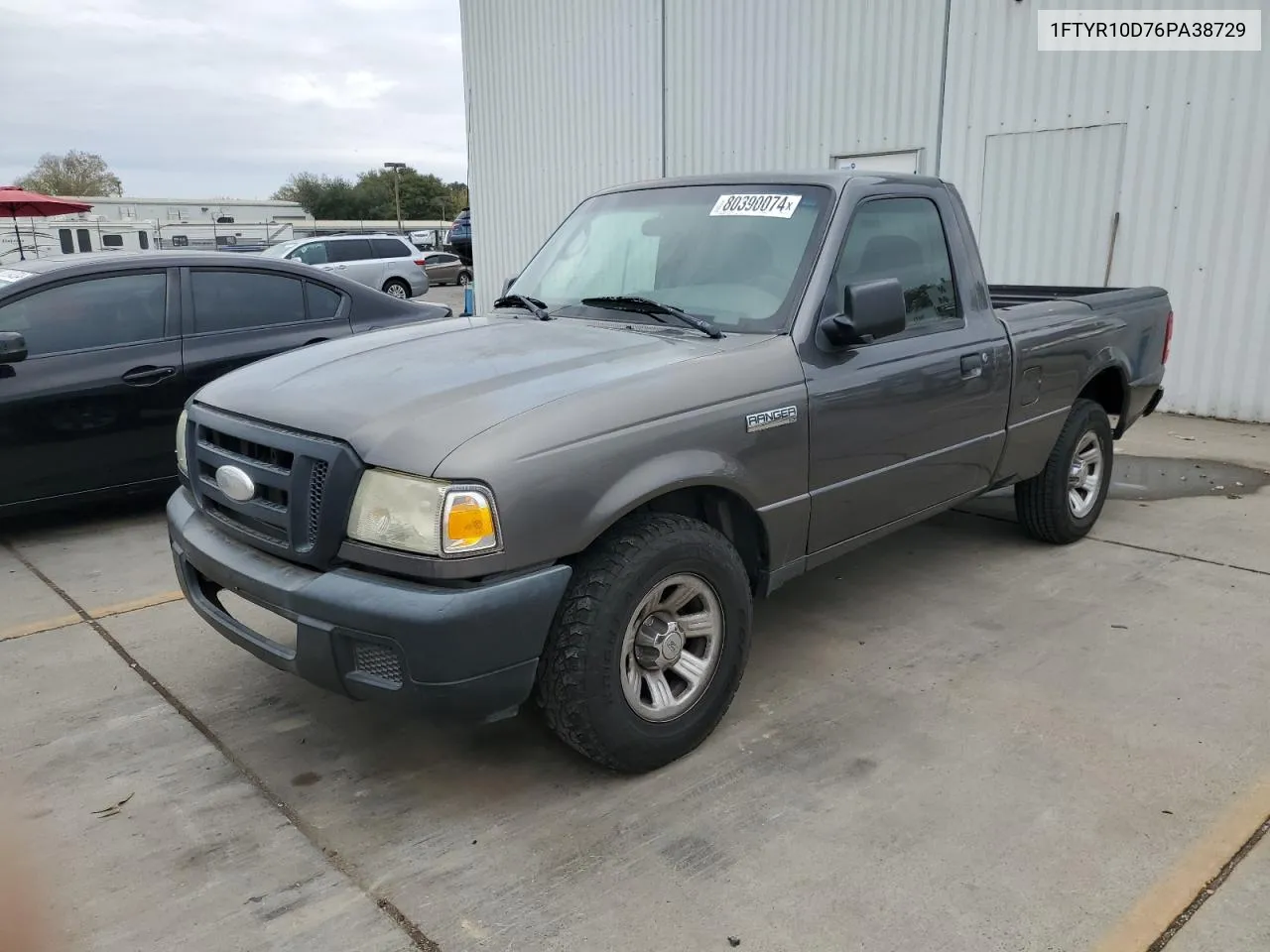 2006 Ford Ranger VIN: 1FTYR10D76PA38729 Lot: 80390074