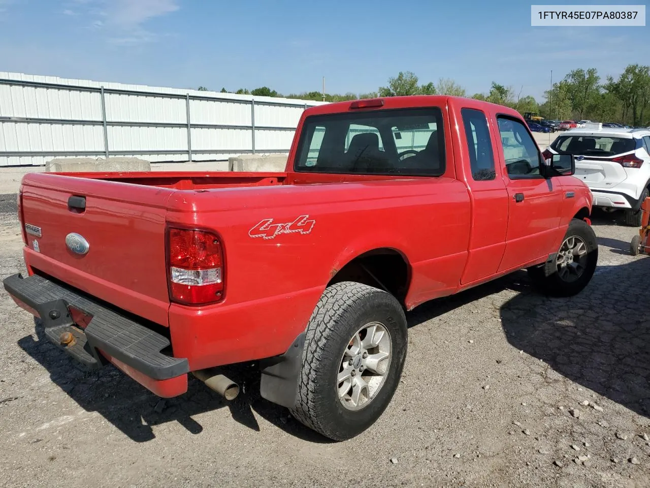 1FTYR45E07PA80387 2007 Ford Ranger Super Cab