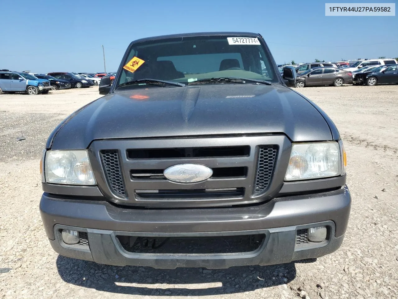 2007 Ford Ranger Super Cab VIN: 1FTYR44U27PA59582 Lot: 54727774