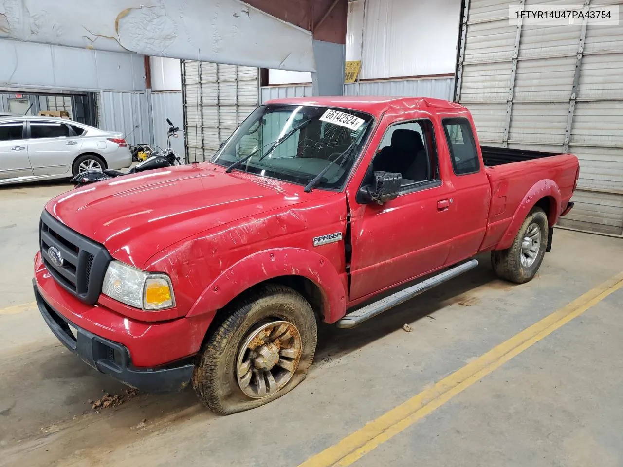 2007 Ford Ranger Super Cab VIN: 1FTYR14U47PA43754 Lot: 66142524