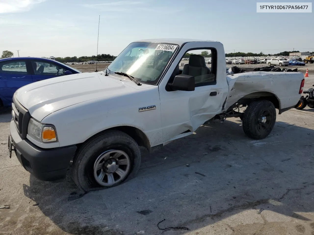 2007 Ford Ranger VIN: 1FTYR10D67PA56477 Lot: 67116054