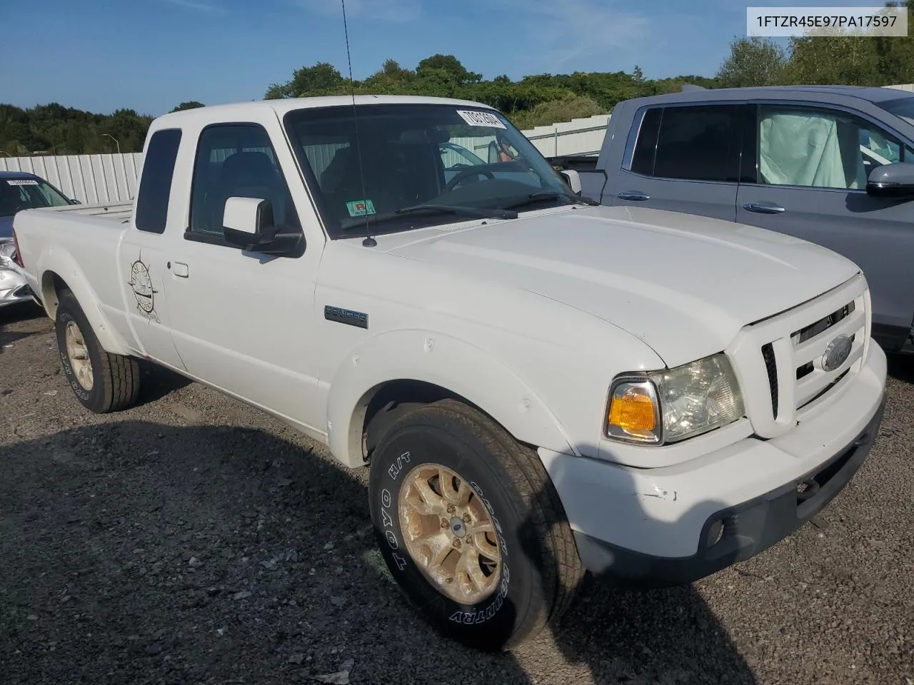 2007 Ford Ranger Super Cab VIN: 1FTZR45E97PA17597 Lot: 70312604