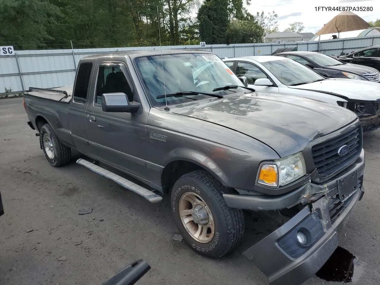 2007 Ford Ranger Super Cab VIN: 1FTYR44E87PA35280 Lot: 73683134