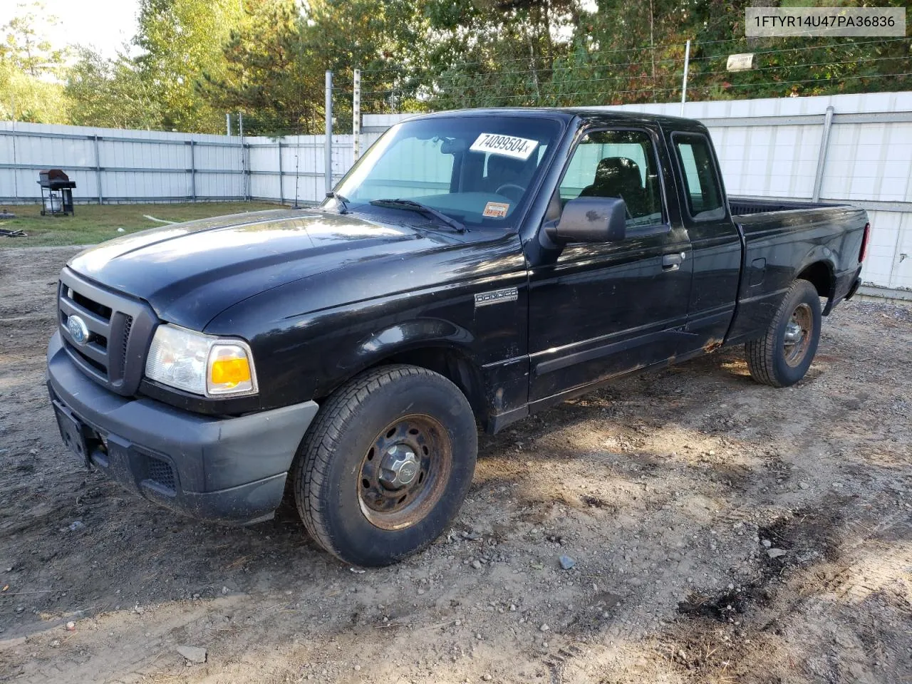 2007 Ford Ranger Super Cab VIN: 1FTYR14U47PA36836 Lot: 74099504