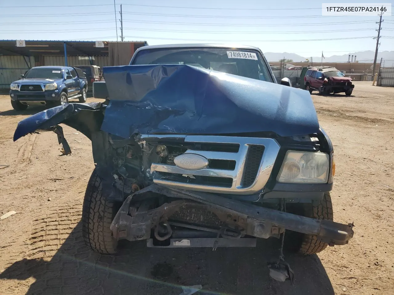 2007 Ford Ranger Super Cab VIN: 1FTZR45E07PA24146 Lot: 74981814