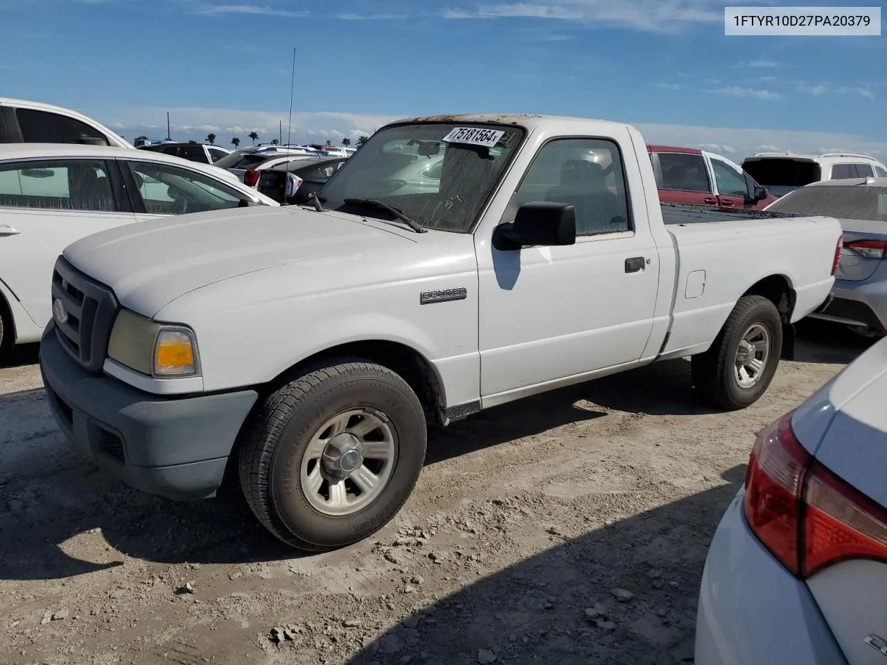 2007 Ford Ranger VIN: 1FTYR10D27PA20379 Lot: 75181564