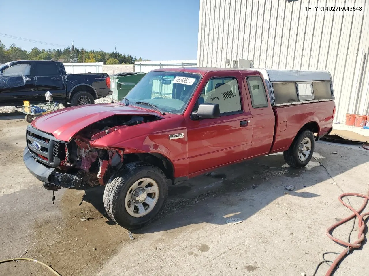 2007 Ford Ranger Super Cab VIN: 1FTYR14U27PA43543 Lot: 75243634