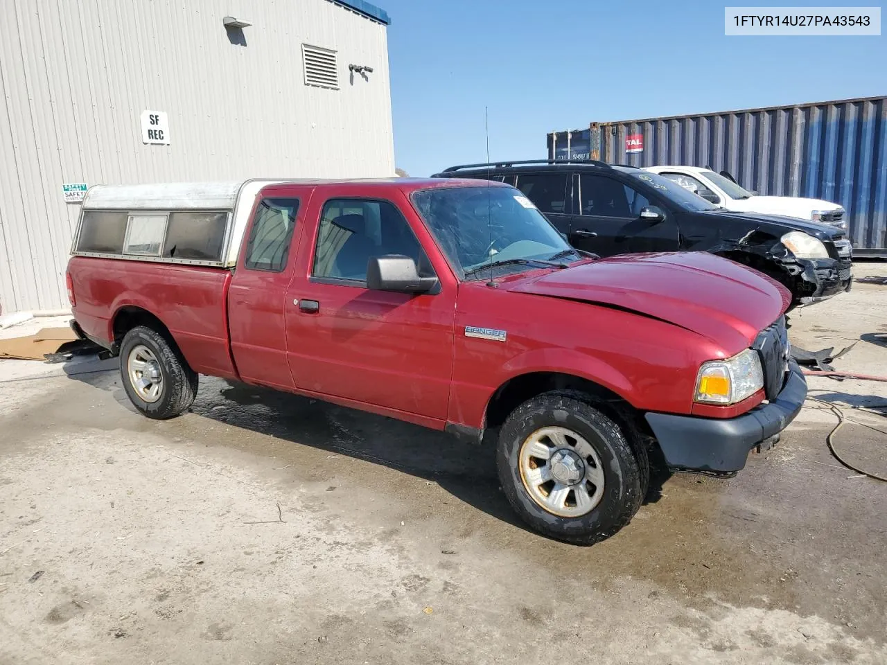 2007 Ford Ranger Super Cab VIN: 1FTYR14U27PA43543 Lot: 75243634