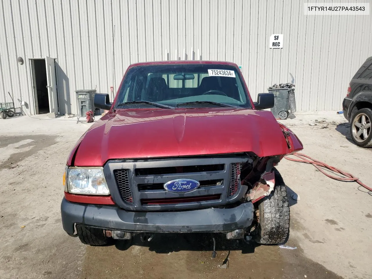 2007 Ford Ranger Super Cab VIN: 1FTYR14U27PA43543 Lot: 75243634