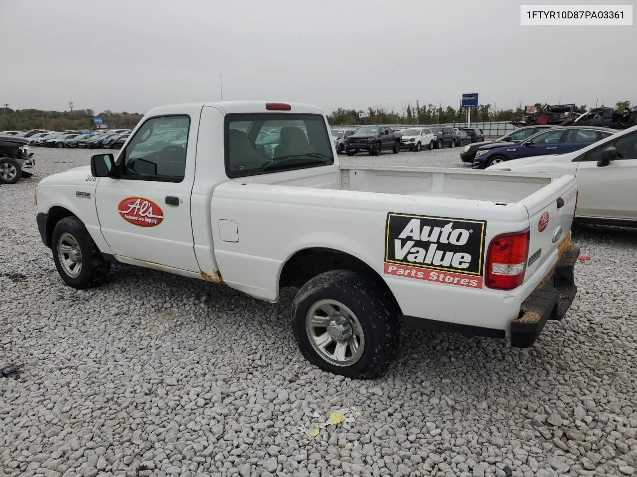 1FTYR10D87PA03361 2007 Ford Ranger