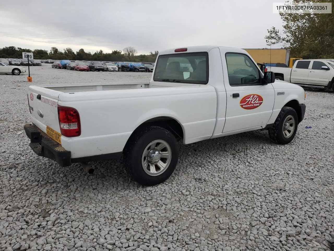 1FTYR10D87PA03361 2007 Ford Ranger