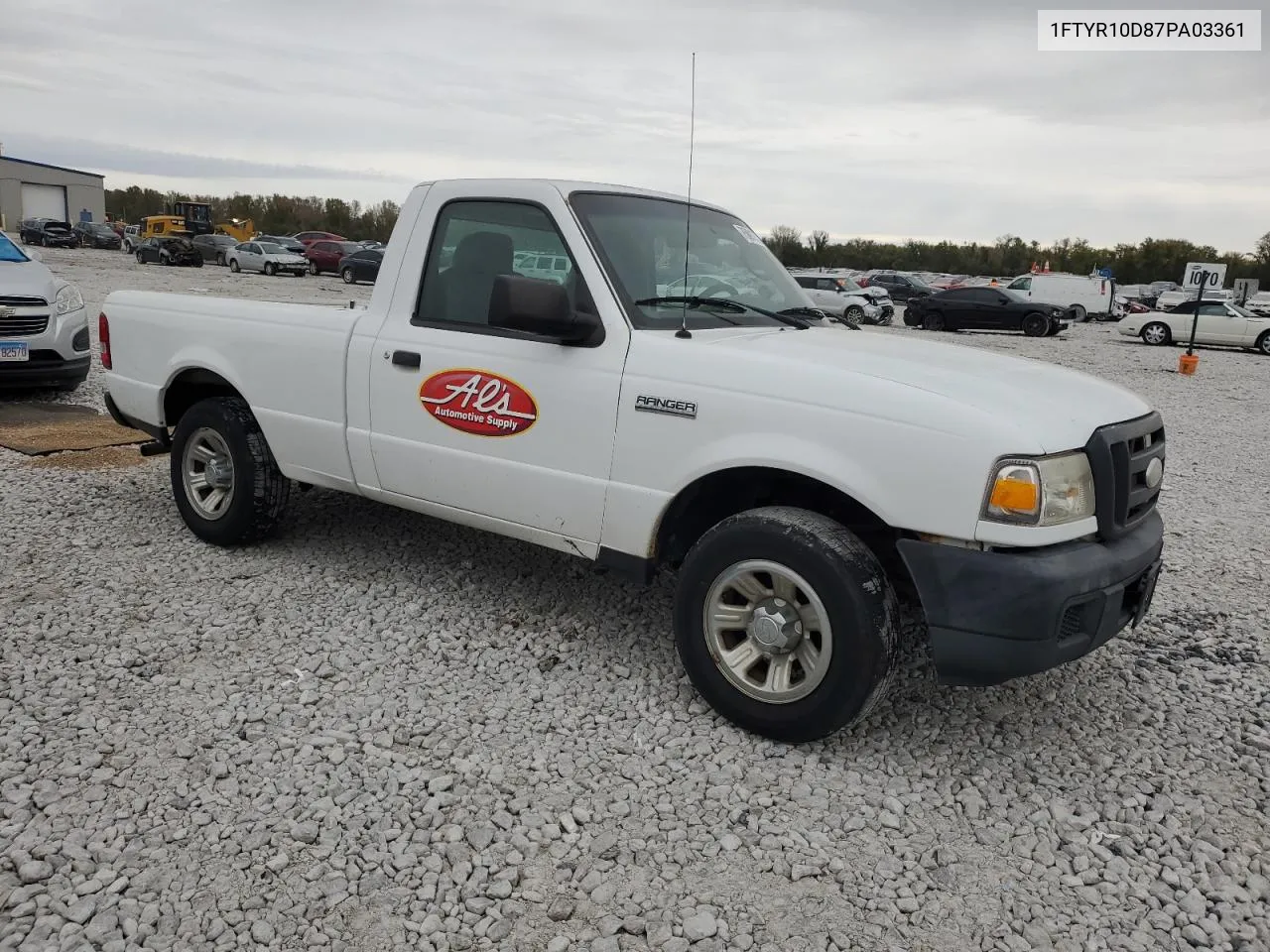 1FTYR10D87PA03361 2007 Ford Ranger