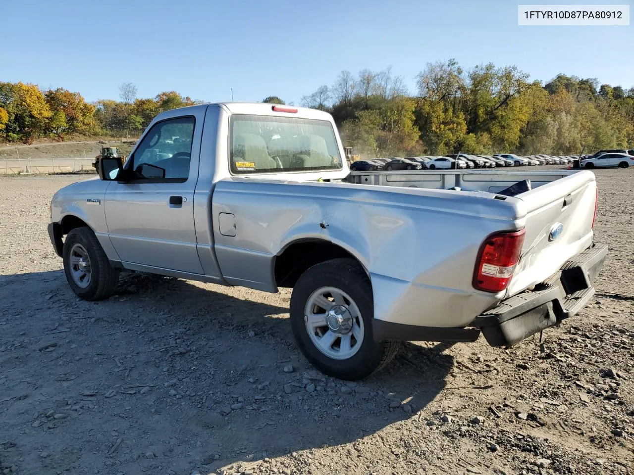 2007 Ford Ranger VIN: 1FTYR10D87PA80912 Lot: 76773434