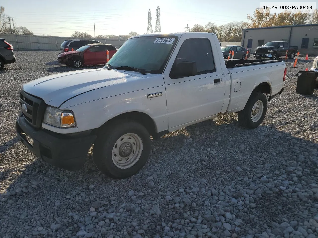 2007 Ford Ranger VIN: 1FTYR10D87PA00458 Lot: 77089924