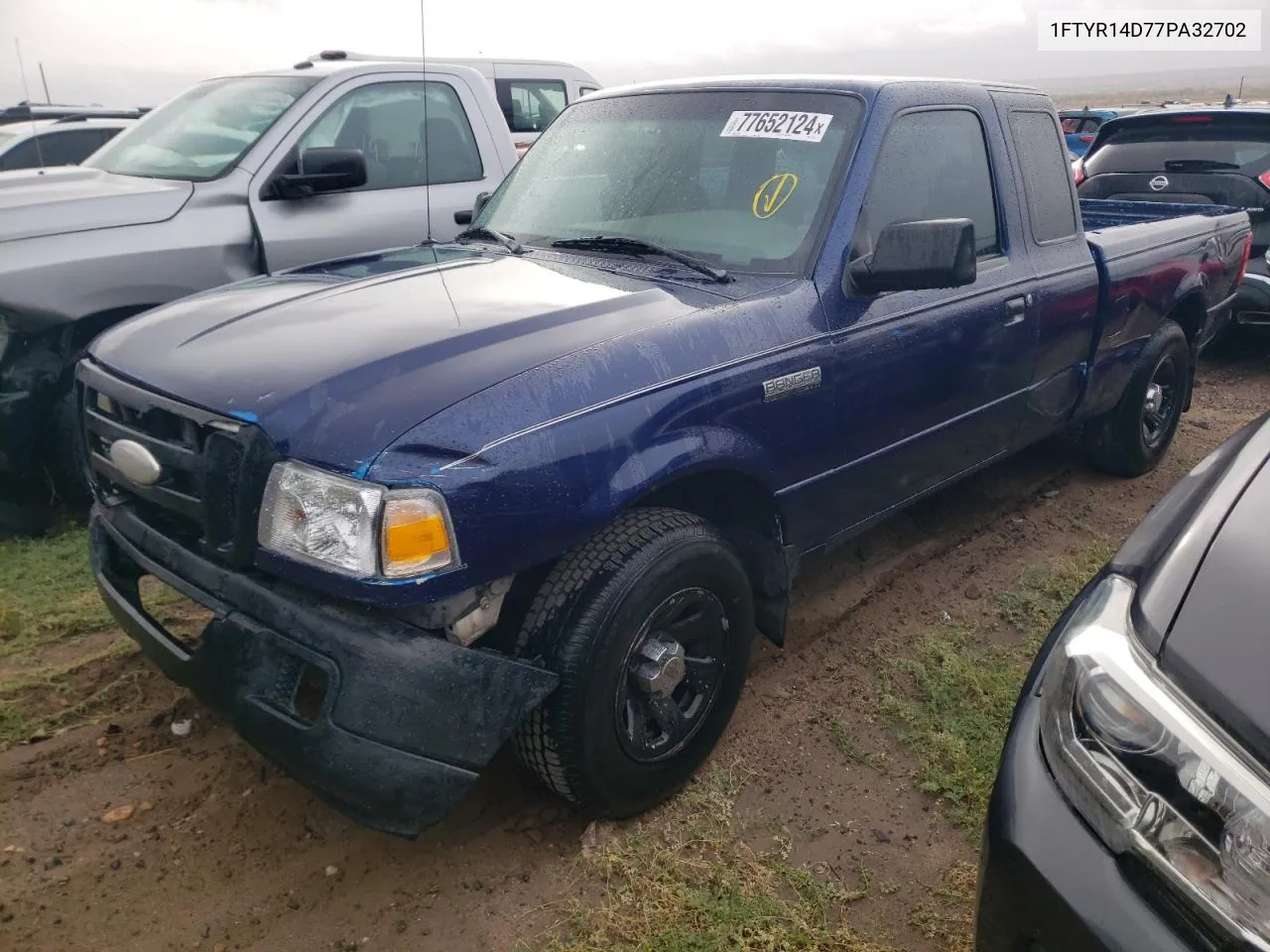 2007 Ford Ranger Super Cab VIN: 1FTYR14D77PA32702 Lot: 77652124