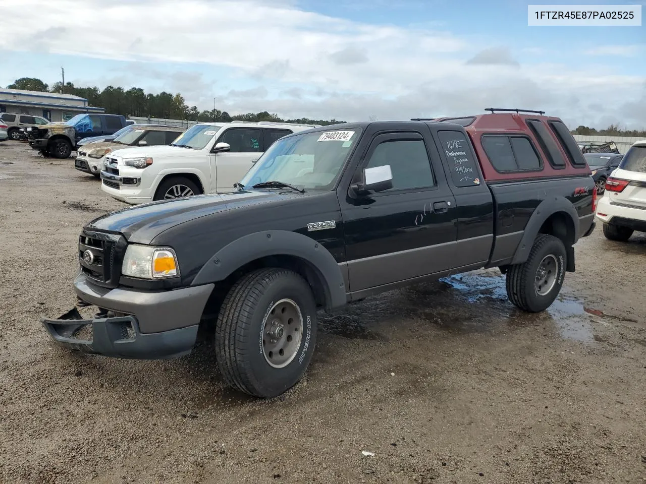 2007 Ford Ranger Super Cab VIN: 1FTZR45E87PA02525 Lot: 79403124