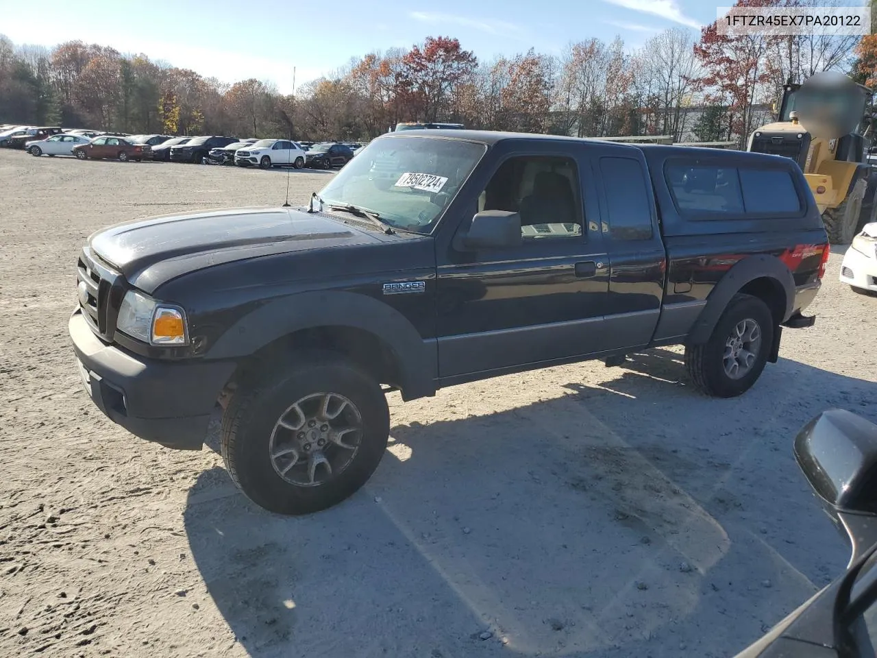 2007 Ford Ranger Super Cab VIN: 1FTZR45EX7PA20122 Lot: 79502724