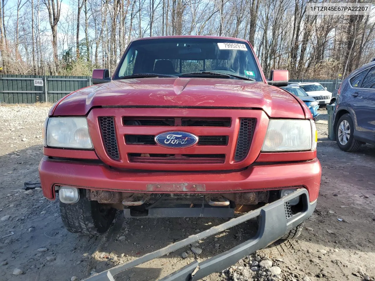 2007 Ford Ranger Super Cab VIN: 1FTZR45E67PA22207 Lot: 79952914