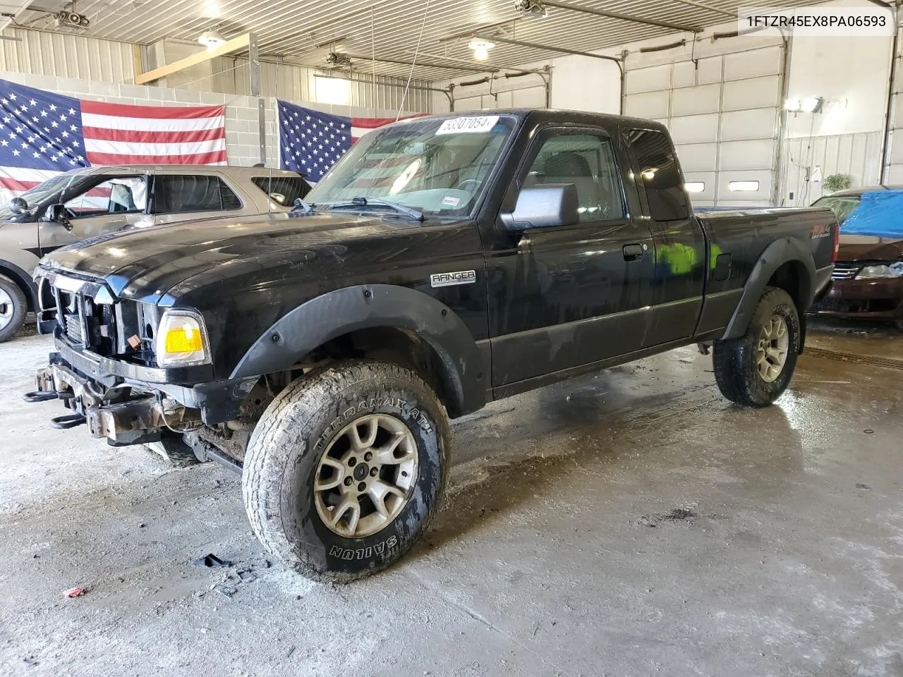 2008 Ford Ranger Super Cab VIN: 1FTZR45EX8PA06593 Lot: 53307054