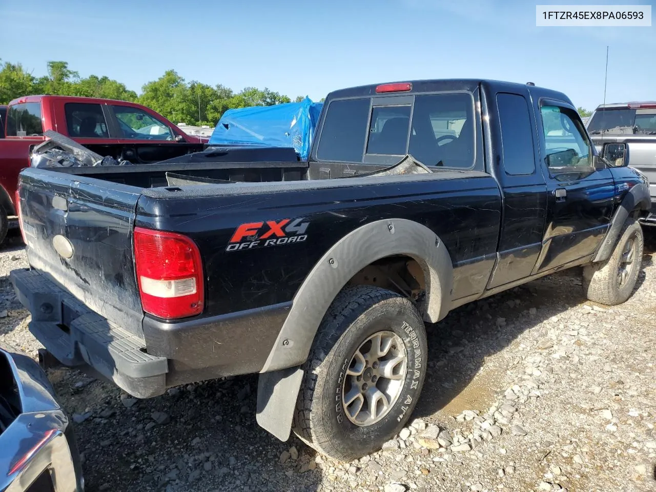 2008 Ford Ranger Super Cab VIN: 1FTZR45EX8PA06593 Lot: 53307054